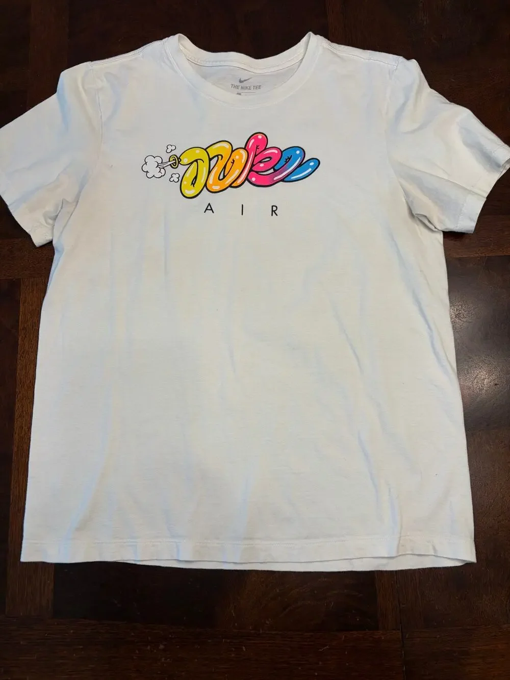 Nike L White Colorful Balloon Nike Air Graphic T-Shirt
